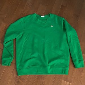 green lacoste sweatshirt